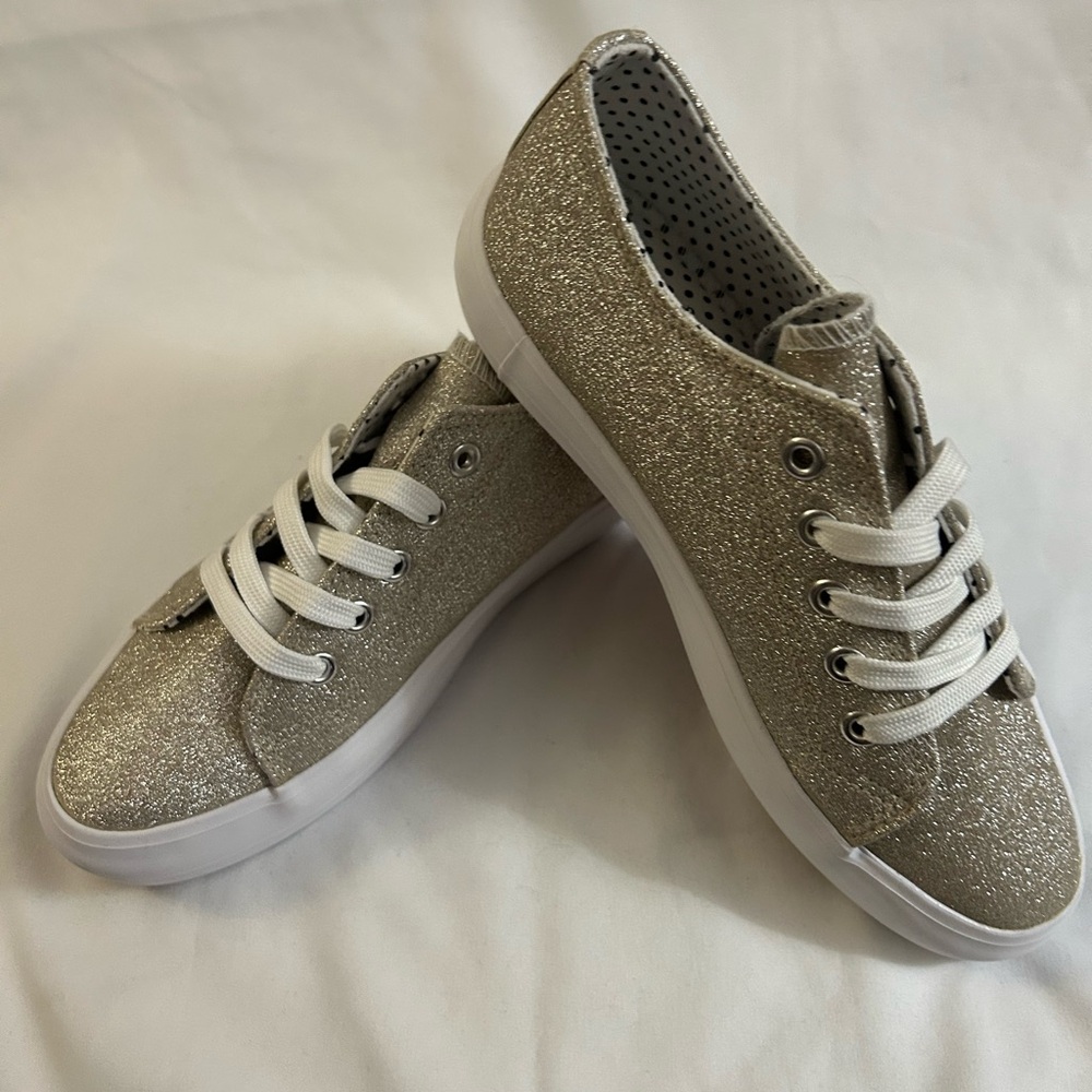 Sparkly Silver Sneakers